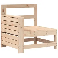 vidaXL Gartensofa mit Armlehne und Beistelltisch Massivholz Kiefer