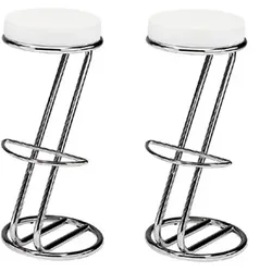 pemora 2-er Set Barhocker Barstuhl  Gastronomie ZEUS weiß