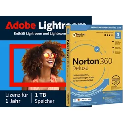 Adobe Creative Cloud Lightroom | 1 Jahr | 1 Nutzer | 1000 GB Cloud-Speicher