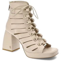Beige Stiefeletten Carinii Absatzschuhe, 38