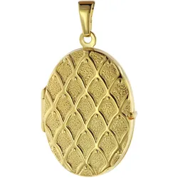 trendor 75535 Medaillon mit Netzmuster Gold 333 / 8K