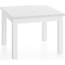 WFL GROUP Quadratischer Esstisch 80 x 77 x 80 cm weiß