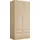 Priess Wäscheschrank Barcelona 94 x 193 x 54 cm Beige/Braun