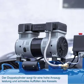SCHEPPACH HC52Si Doppelzylinder 8bar 50L 230 L/min Ölfrei