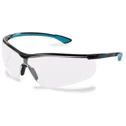 Schutzbrille sportstyle farblos supravision extreme schwarz/petrol - schwarz/klar