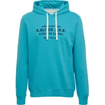 s.Oliver Hoodie Sweatshirt mit Stickerei Türkis L