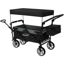 Hauki Bollerwagen faltbar Schwarz/Grau