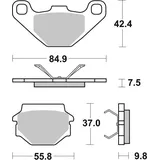Brembo Bremsbelagsatz, Scheibenbremse PRIME - CarbonCeramic - CC 07BB0708