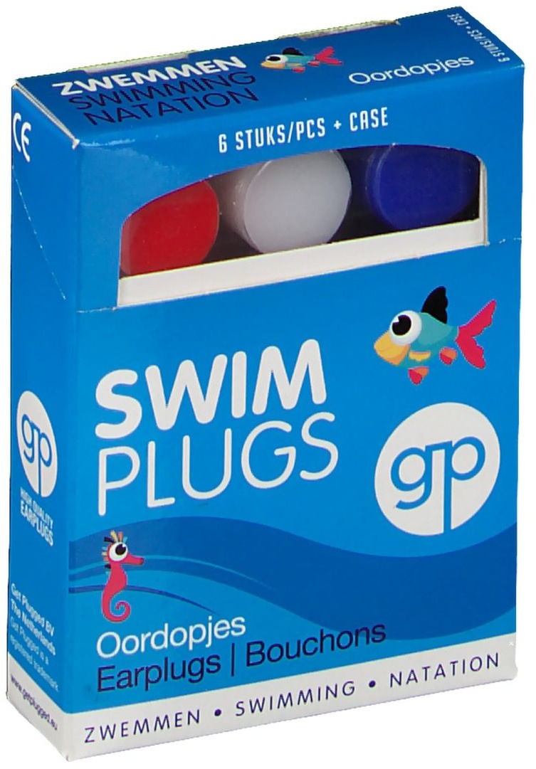 Get Plugged Swim Plugs Bouchons Natation 6 pc(s) Bouchons d'oreille