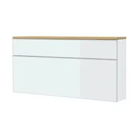 Möbel Kraft VORTINA 120 x 61 x 31 cm weiß / weiß lackiert