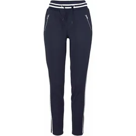 AJC Jogger Pants AJC Gr. 38, N-Gr, blau (marine (hose aus nachhaltigem material)) Damen Hosen im trendigem Retro-Design