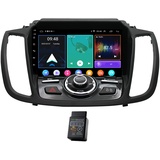 Für Ford Kuga Escape 2013-2019 8 Core 9" 32GB Android 12 Autoradio DAB+Radio CarPlay Navi GPS 9 Zoll HD Touchscreen Autoradio Bluetooth DAB+Radio WiFi,FM RDS Radio+Lenkradkontrolle DSP USB