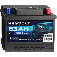 Autobatterie 55Ah 12V 520A/EN Starter Auto Batterie ersetzt 50Ah 54Ah 52Ah