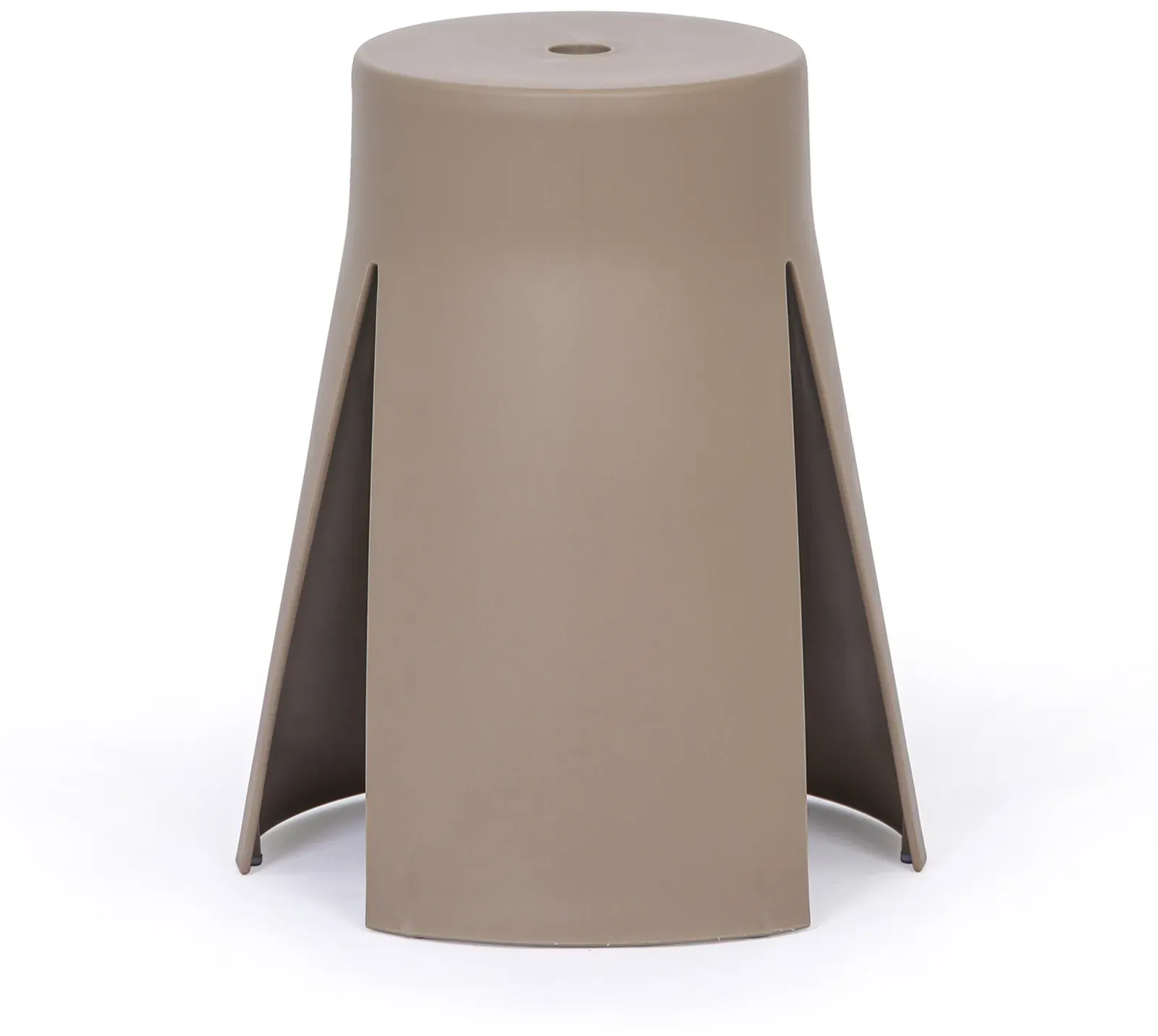 Kunststoffhocker RIKO, braun