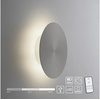 LED Wandleuchte Akku Puntua Ø 18 cm grau