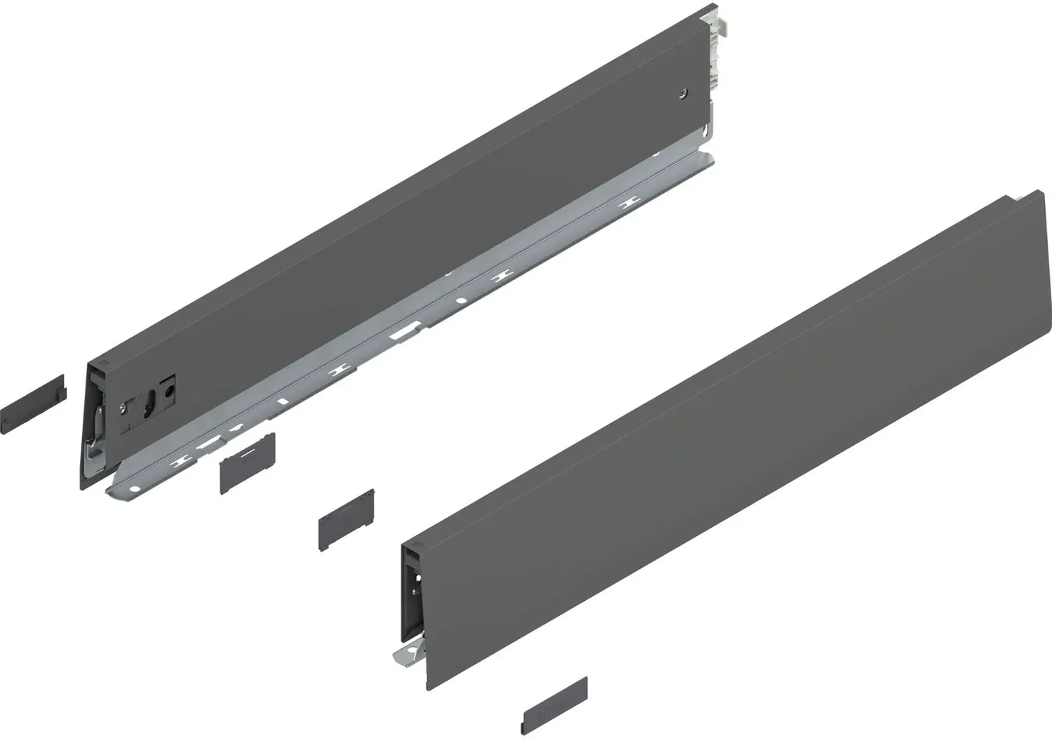 blum MERIVOBOX SET Höhe M, BLUMOTION B, 40kg, NL 300, Oriongrau