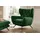 KAWOLA Hochlehnsessel CHARME Cord 100 x 106 x 95 cm Smaragd mit Kissen