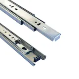 1 Paar 35 mm Teleskopschienen Schubladenschienen Schubladenauszug Vollauszug (Länge: 400 mm (1 Paar))