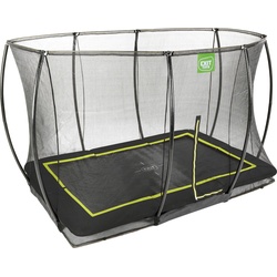 Gartentrampolin EXIT „Silhouette Ground“ Trampoline Gr. B: 214 cm, schwarz Kinder Trampoline BxT: 214×305 cm, mit Sicherheitsnetz
