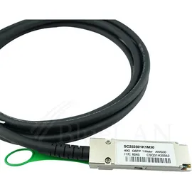 CBO BlueOptics CBL-QSFP-40GE-PASS-1M-F1 kompatibles BlueLAN DAC QSFP SC252501K1M30, -