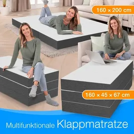 eloneo Gästematratze 160 x 200 cm H2 Polyester 4 St.