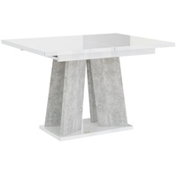 MEBLINI Esstisch Ausziehbar - Esszimmertisch Modern - Küchentisch - Säulentisch - Ausziehtisch - Dining Table - Esszimmertische - 120-160x90x75cm...