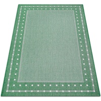 Teppich Belz, Home affaire, rechteckig, Höhe: 5 mm, Flachgewebe, Sisal-Optik, meliert, mit Bordüre, pflegeleicht, Scandi grün 60 cm x 110 cm x 5 mm