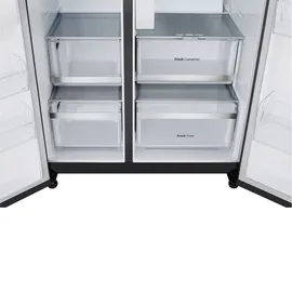 LG Side-by-Side 628 L InstaView® Eis-, Crushed Ice- und Wasserspender GSXE90EVAD