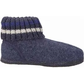 HAFLINGER Paul Damen, Herren Schurwoll Hausschuhe Hüttenschuhe jeans - Gr.: 46