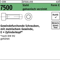 Industrial Quality Supplies DIN 7500 Form E Gewindefurchende Zylinderkopfschraube