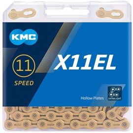 KMC Velokette, 11-Fach Kette 1/2" x11/128, 118 Glieder, Gold