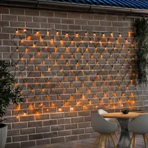 esotec Lichterkette Glas, Kunststoff 1,5x1,5m inkl. Zuleitung 3m schwarz