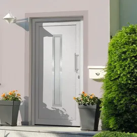 vidaXL Haustür rechts 108 x 200 cm Weiß
