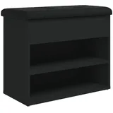 vidaXL Schuhbank 62 x 50 x 32 cm Sitzbank schwarz
