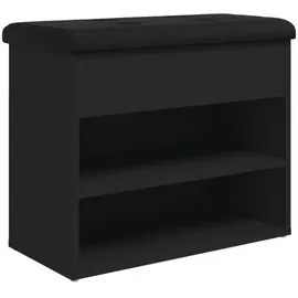 vidaXL Schuhbank 62 x 50 x 32 cm Sitzbank schwarz