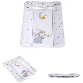 Cangaroo Cangroo Wickelauflage Soft 50 x 70 cm, gepolstert erhöhter Rand, abwaschbar weiß