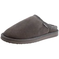 Reissner Lammfelle | Engel Hausschuhe Island | Pantoffel | Innenfutter echtes Merino Lammfell | Silber grau 39 - 39 EU