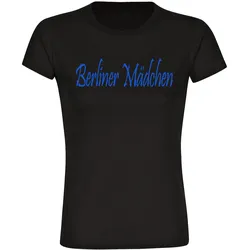 multifanshop Kinder T-Shirt - Berlin blau - Berliner Mädchen - Druck blau - Kind