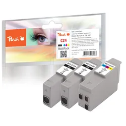 Peach Spar Pack Tintenpatronen kompatibel zu Canon BCI-21, BCI-24