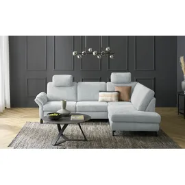 Max Schelling Eckcouch Flachgewebe 3-Sitzer Blau