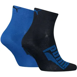 Puma Lifestyle Quarter Socken 2er Pack Blau/Grau 43-46
