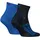 Puma Lifestyle Quarter Socken 2er Pack Blau/Grau 43-46
