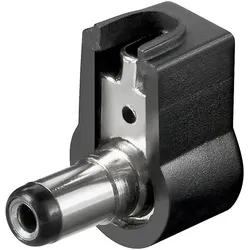DC-Stecker / Winkelstecker / Bohrung 2,1x5,5 mm - Lötmontage