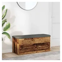 VidaXL Sitzbank mit Stauraum Altholz-Optik 102x42x45 cm Holzwerkstoff