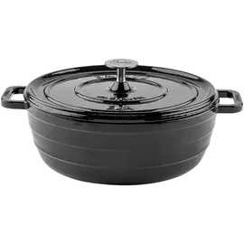 sallys Gusseisentopf Ø 30 cm emailliert Smokey Grey