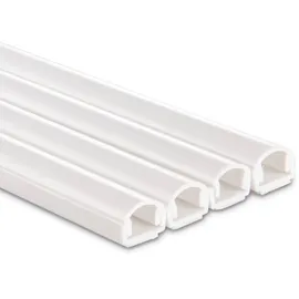 Hama Kabelkanal Selbstklebend Halbrund 100 cm x 1,1 cm x 1 cm Weiß