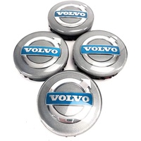 4 Stück Radnabenkappen für Volvo XC C70 S40 V50 S60 V60 V70 S80 64mm, Nabendeckel Nabenkappen Felgendeckel Felgenkappen Radnabenabdeckung Radnabendeckel