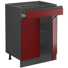 Vicco Schubladenschrank R-Line 60 x 81,6 x 46 cm Rot