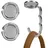 kwmobile Taschenhalter für Tisch - 2x Handtaschenhalter für Tisch - Taschenhaken faltbar - Taschen Aufhänger - Taschen Halter Haken - Tischhaken Set Silber