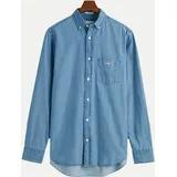 GANT Reg Indigo Bd Langarmhemd Semi Light Blue S